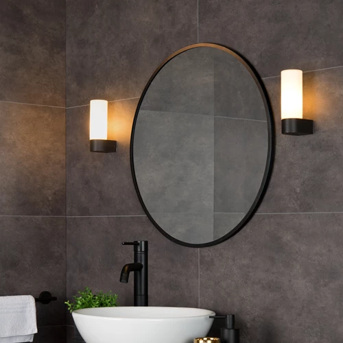 Lucide JESSE - Applique murale Salle de bains - 1xG9 - IP44 - Noir - ambiance 1